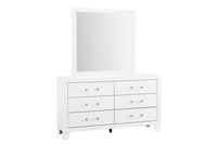 Commode et miroir Luccia blanc