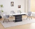 T-1410 / C-1411 7-Piece Dining Set (Light Grey)