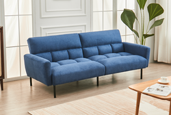 IF-8040 Klik Klak Sofa Bed (Blue Fabric)