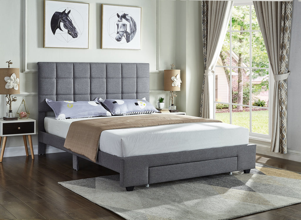 IF 5493 Bed (Grey Fabric)