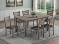 T-1051 / C-1053 7-Piece Dining Set (Black Pu)
