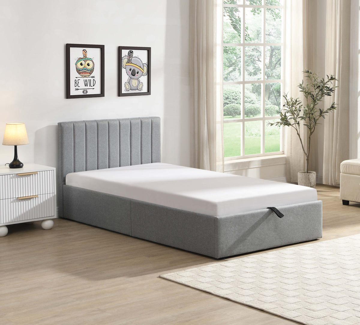 IF 5163 Bed (Grey Fabric)
