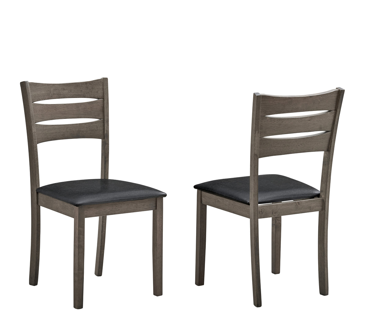 T-1050 / C-1053 5-Piece Dining Set (Black Pu)
