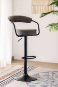 ST-7561 Bar Stool (Grey PU) (Set of 2)