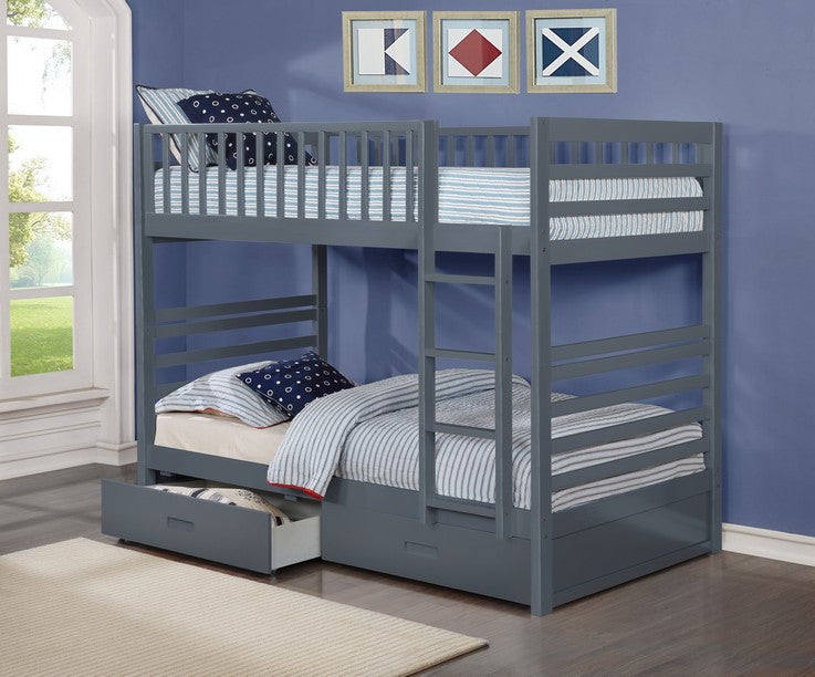 B 110 Single/Single Bunk Bed (Includes Set of Drawers)