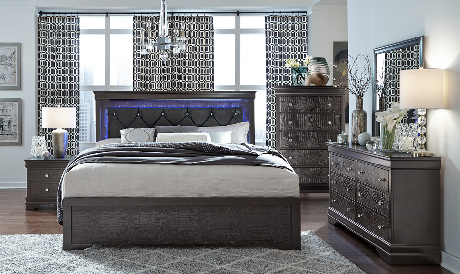 Pompei (Grey) Bedroom Set