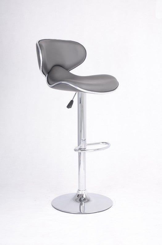 ST-7704-G Bar Stool (Grey PU) (Set of 2)
