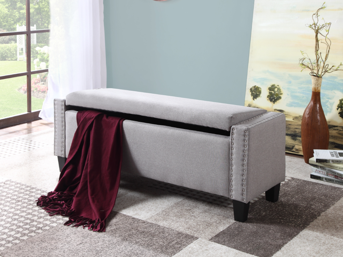 IF-6250 Bench (Light Grey Fabric)