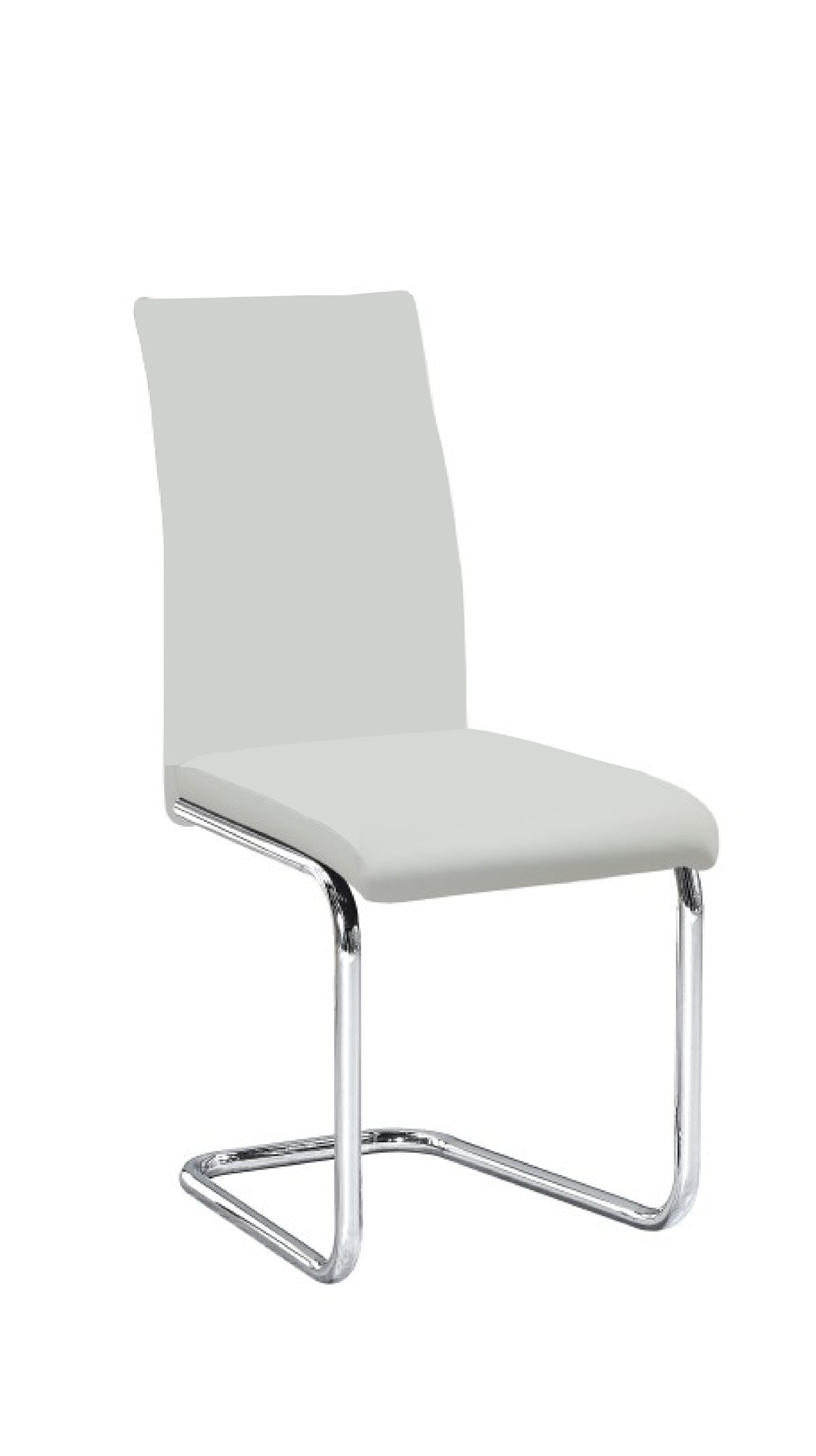 C-1872 Dining Chair (White PU) (Set of 2)