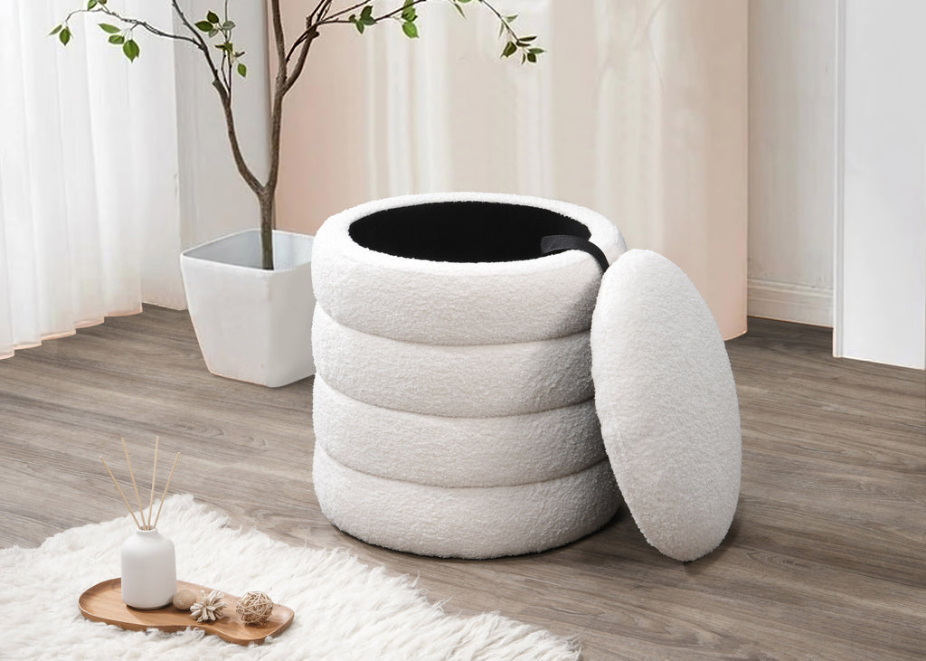 IF-6240 Ottoman (Ivory)