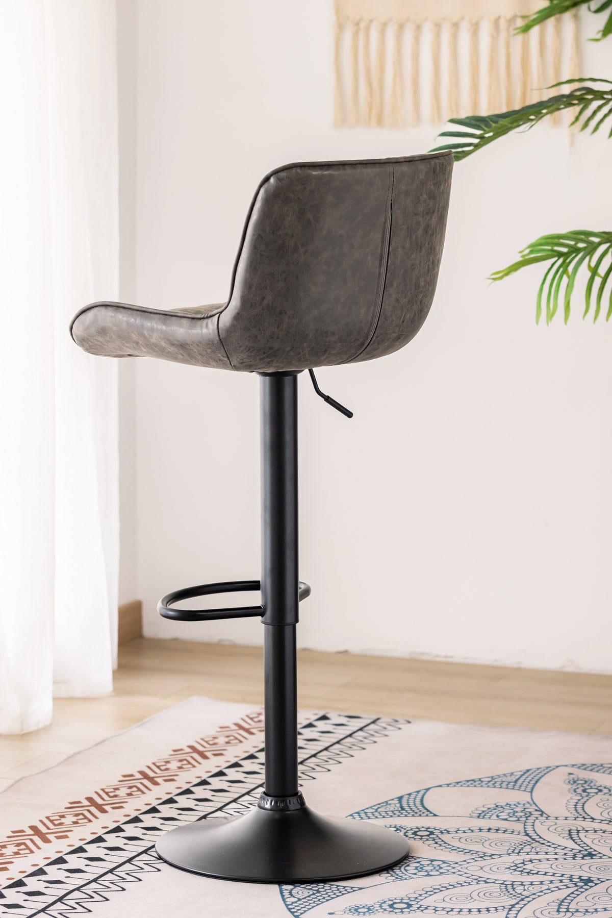 ST-7821 Bar Stool (Grey PU) (Set of 2)