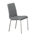 C-1762 Dining Chair (Grey PU) (Set of 2)