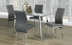 T-5065 / C-5065 5-Piece Dining Set (Grey PU)