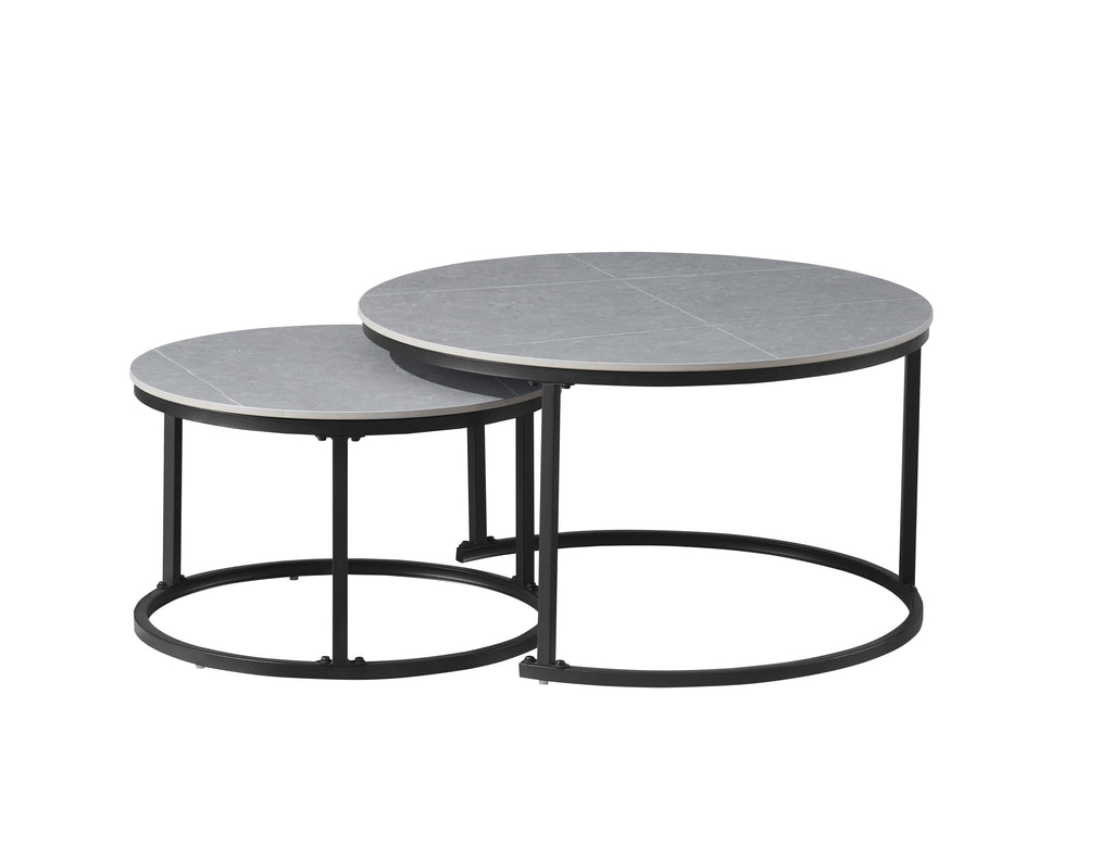 IF-2631 2-Piece Coffee Table Set (Armani Grey Stone)