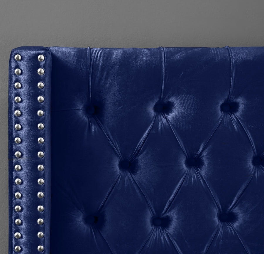 IF 5891 Bed (Blue Velvet)