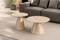 IF-2202 2-Piece Coffee Table Set (Lt Travertine Stone)