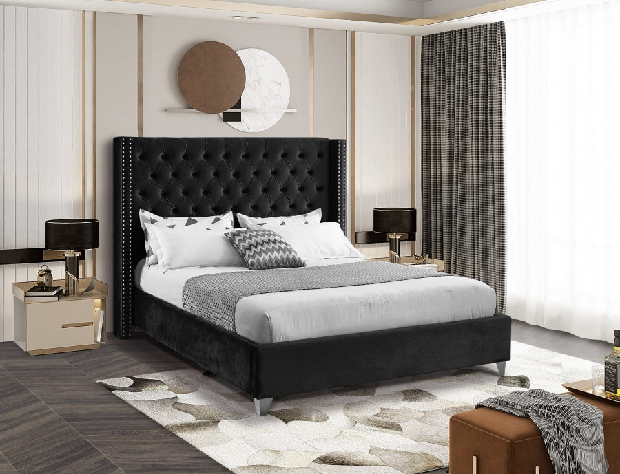 IF 5893 Bed (Black Velvet)