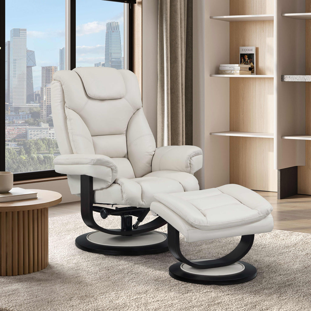IF-6202 Recliner (Light Beige Leather Match)