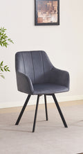 C-1412 Swivel Dining Chair (Dark Grey) (Set of 2)