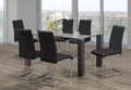T-1449 / C-1871 7-Piece Dining Set (Black PU)