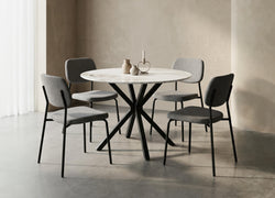 T-1650 / C-1652 5-Piece Dining Set (Grey)