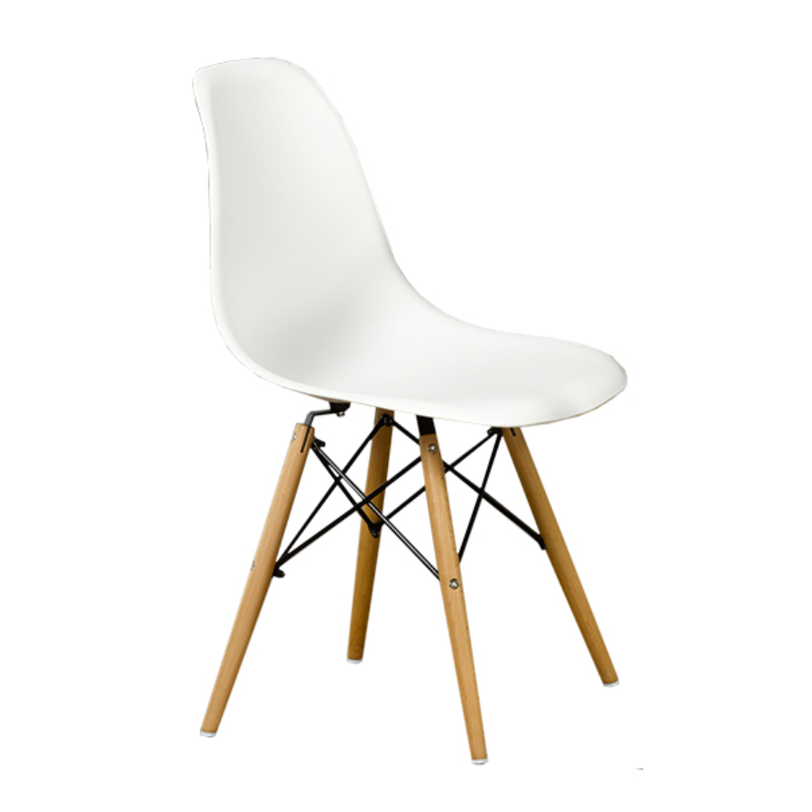 C-1421 Eiffel Dining Chair (White) (Set of 2)