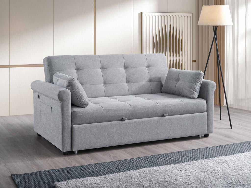 IF-9046 Sofa Bed - Large (Grey Fabric)