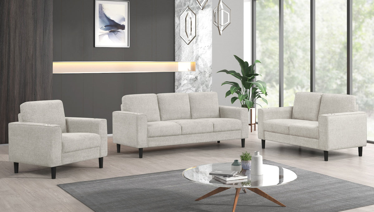 IF-8241 Stationary Sofa Set (Beige)