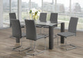 T-1449 / C-1873 7-Piece Dining Set (Grey PU)