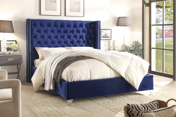 IF 5891 Bed (Blue Velvet)