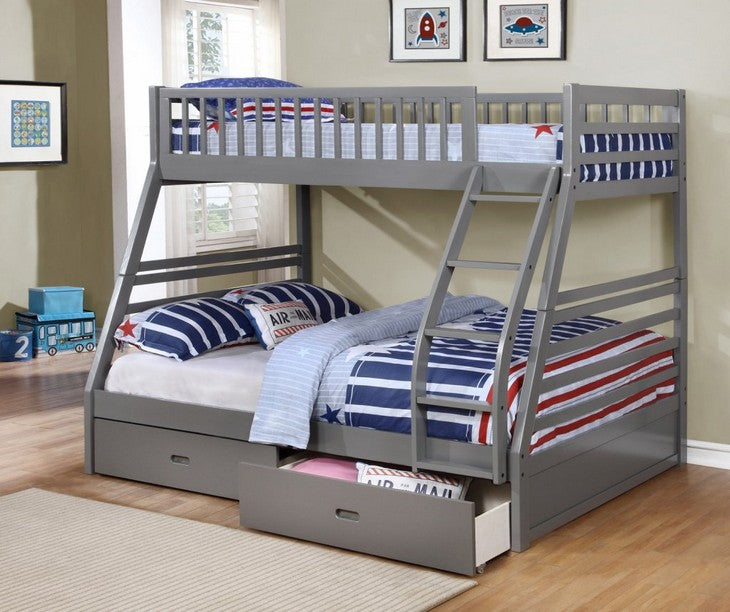 B 117 Single/Double Bunk Bed (Includes Set of Drawers)