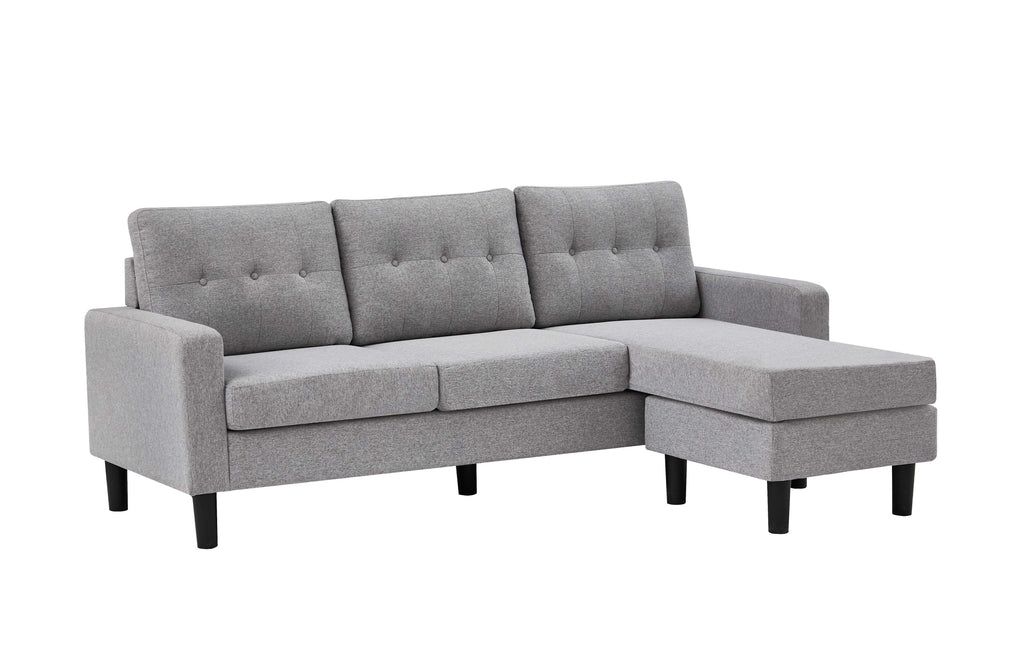 IF-9320 Sectional with Reversible Chaise (Grey Fabric)