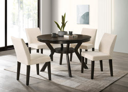 C-1085 Dining Chair (Crème Fabric) (Set of 2)