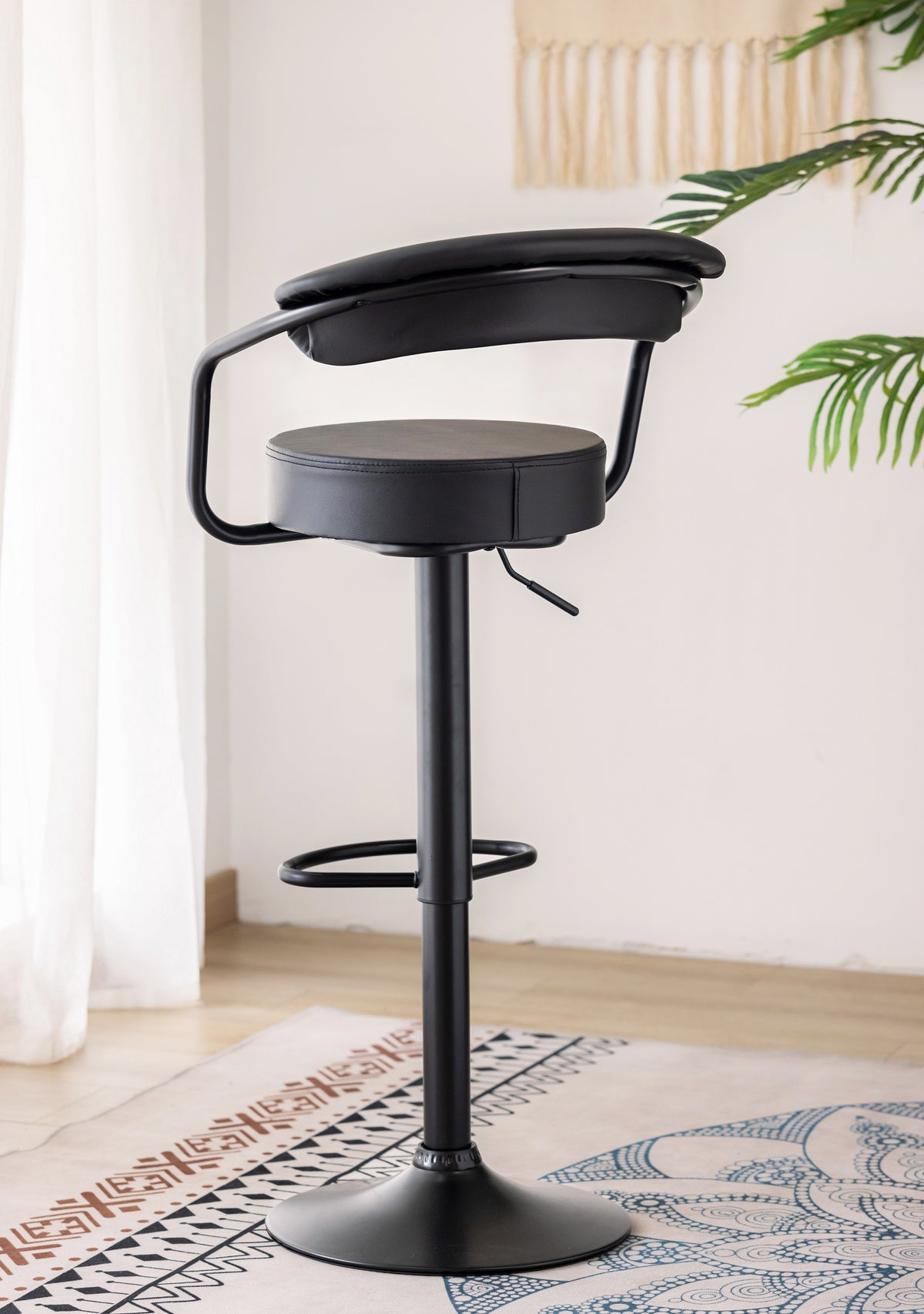 ST-7560 Bar Stool (Black PU) (Set of 2)