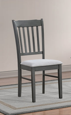 C-1031 Dining Chair (Grey Fabric) (Set of 2)