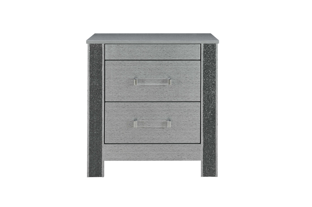Logan-Silver Nightstand