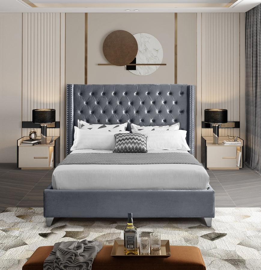 IF 5890 Bed (Grey Velvet)