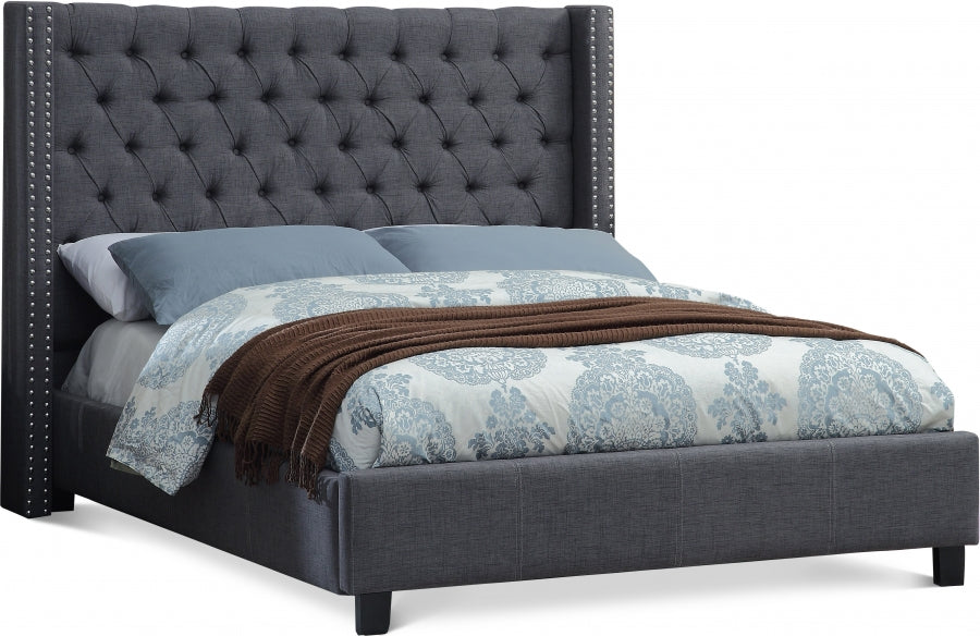 IF 5897 Bed (Grey Fabric)