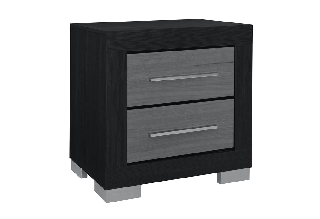 Emma (Black-Grey) Nightstand