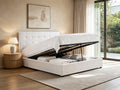 IF 5446 Lift Storage Bed (Cream Fabric)