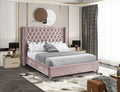 IF 5895 Bed (Pink Velvet)