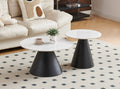 IF-2200 2-Piece Coffee Table Set (Snowy White Stone)