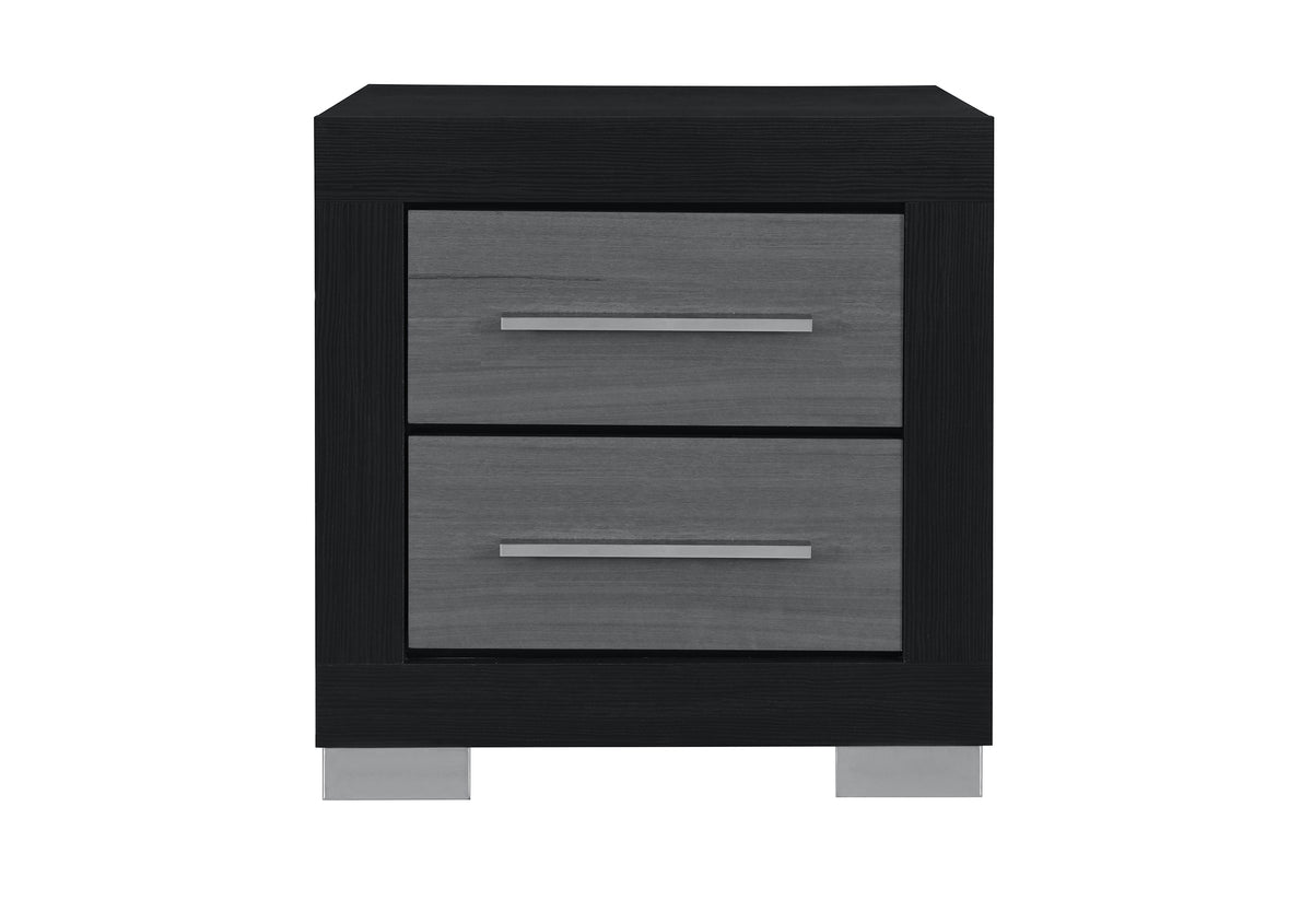 Emma (Black-Grey) Nightstand