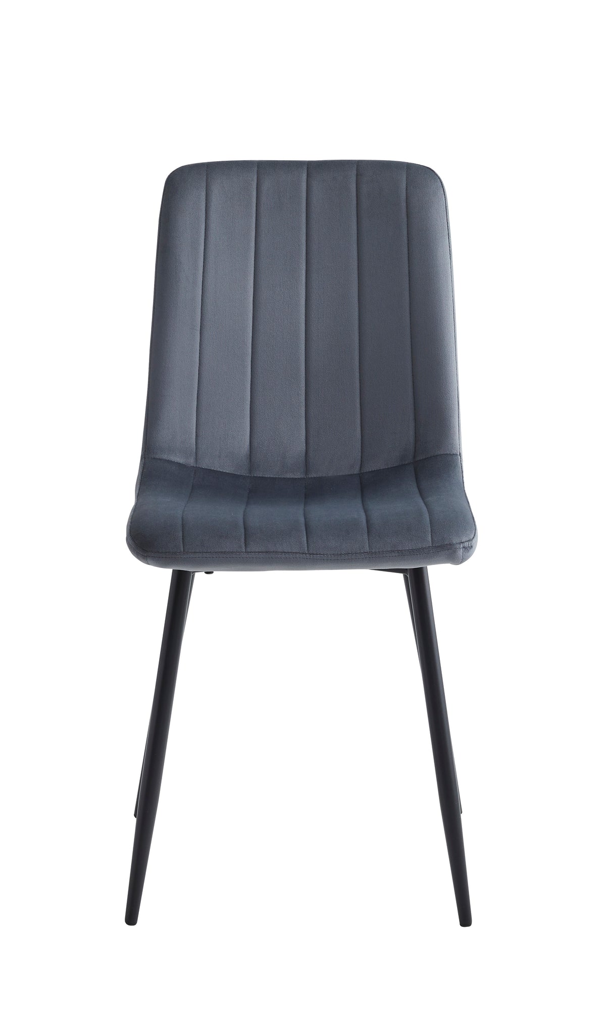 T-1472 / C-1474 7-Piece Dining Set (Dark Grey Velvet)