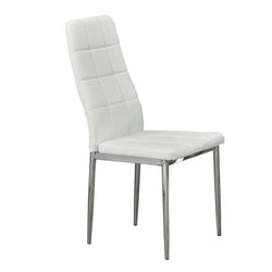C-1771 Dining Chair (White PU) (Set of 2)