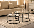 IF-2611 2-Piece Coffee Table Set (Black)