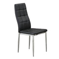 C-1770 Dining Chair (Black PU) (Set of 2)