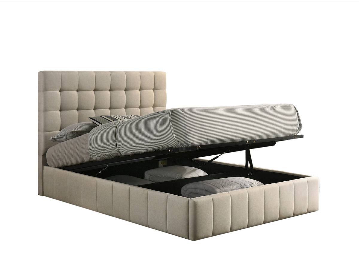 IF 5786 Lift Storage Bed (Beige)