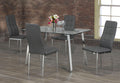 T-5065 / C-1772 5-Piece Dining Set (Grey PU)