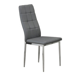 C-1772 Dining Chair (Grey PU) (Set of 2)